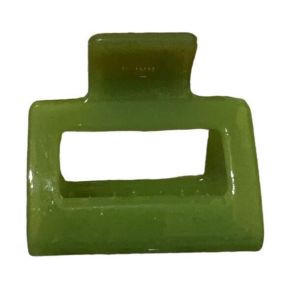 Ettika Revolve Gabriella Hair Claw Clips Mini Small 2 Pack In Green Orange - Picture 4 of 9